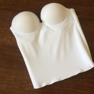 Corset style long push up bra